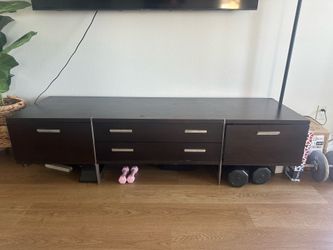 Mid century modern media console