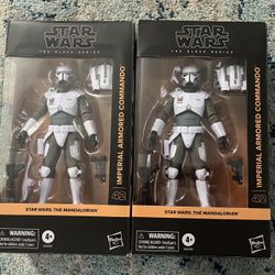 Star Wars Black Series Imperial Armored Commando Action Figure  Lot Of 2