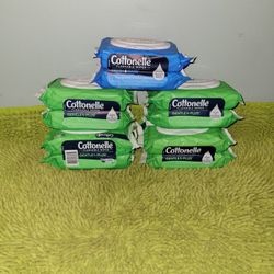 5 Cottonelle 42 Flushable Wipes