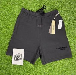 Large Black Essentials Fear Of God Shorts