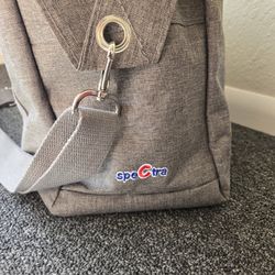 Spectra Essential Breast Pump Grey Tote Bag Shoulder Strap