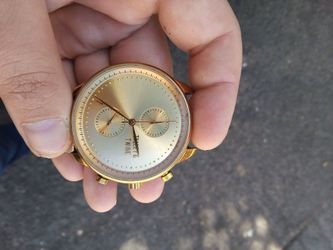 Gold Talley and Twine 41mm large watch