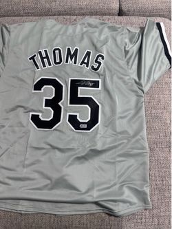 Frank Thomas Autograph Signed Custom Jersey-Beckett Coa-Chicago White Sox