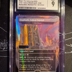 Osgiliath, Fallen Capital, Serialized 035/100, M 0398, LTC, Graded 9 MINT