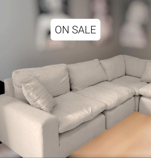 Cloud Couch Modular Sectional Sofa With Ottoman