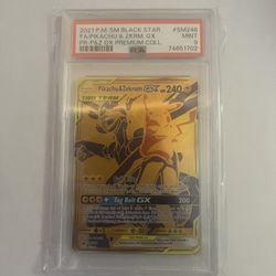 🔥 2021 POKEMON SM BLACK STAR PROMO #SM248 FULL ART PIKACHU & ZEKROM GX PSA 9 🔥