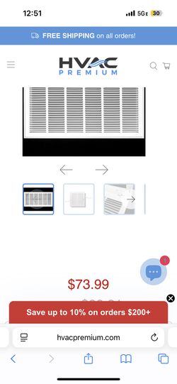 HVAC PREMIUM Return Filter Grille