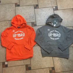NWT Umbro boys fleece hoodie bundle Size S 8