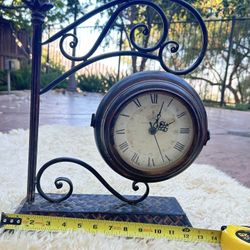 Metal Antique Look Clock 