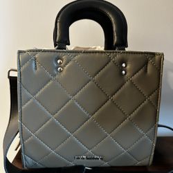 Olive Steve Madden Quilted Handbag