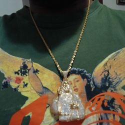 Stainless Steel Rope Chain Wit Pendant 