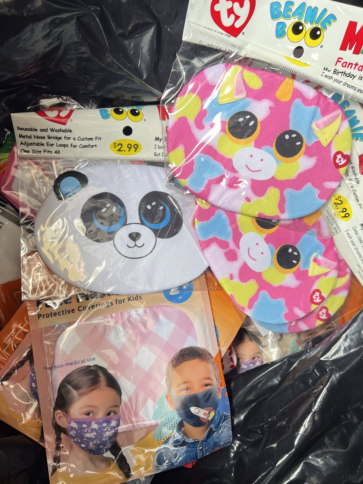 Face Masks Kids- Over 100 Brand New 