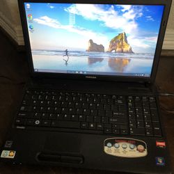 Toshiba Satellite C655 15.6” laptop AMD Athlon Dual core 2.2Ghz 4GB 250GB Hard drive USB, DVDRW Windows 10