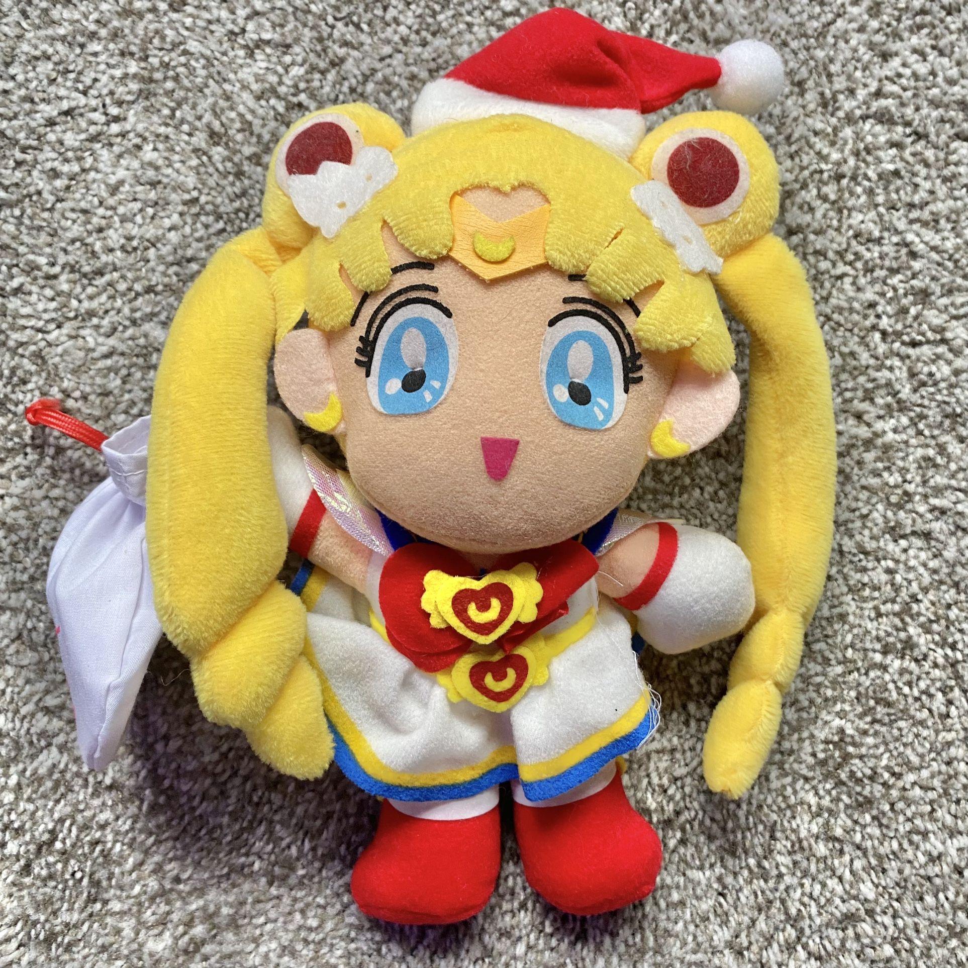 SAILOR MOON SUPER S "SAILOR MOON" XMAS CHRISTMAS PLUSH DOLL Banpresto 1995