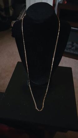 Gold plated necklace 36" long
