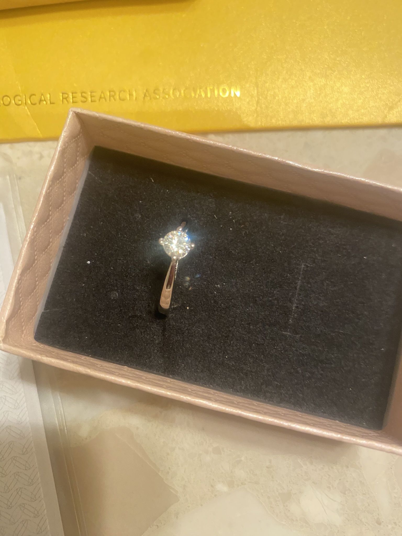 Moissanite Stud Ring