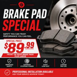 All new Brake pads