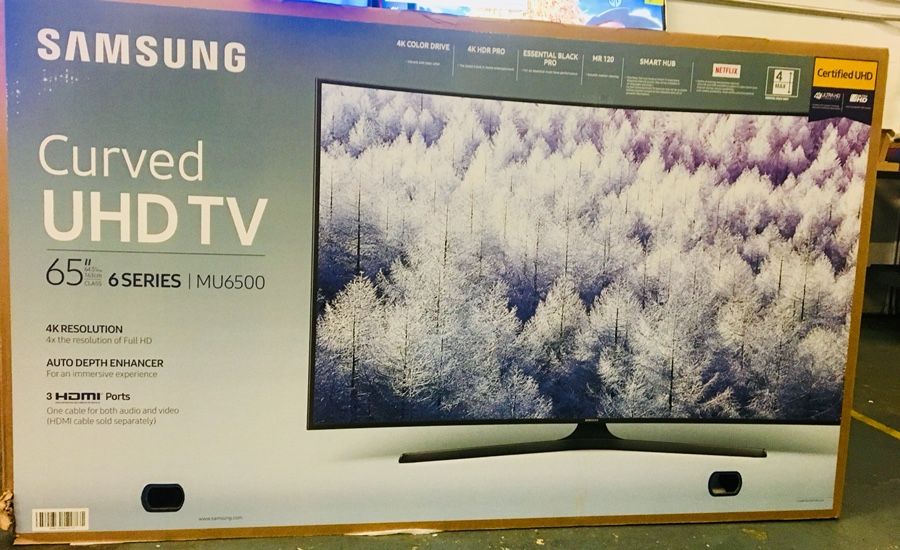 Samsung 65” Curved 4K Smart UHD TV UN65 MU6500 model 2017 , Brand New!
