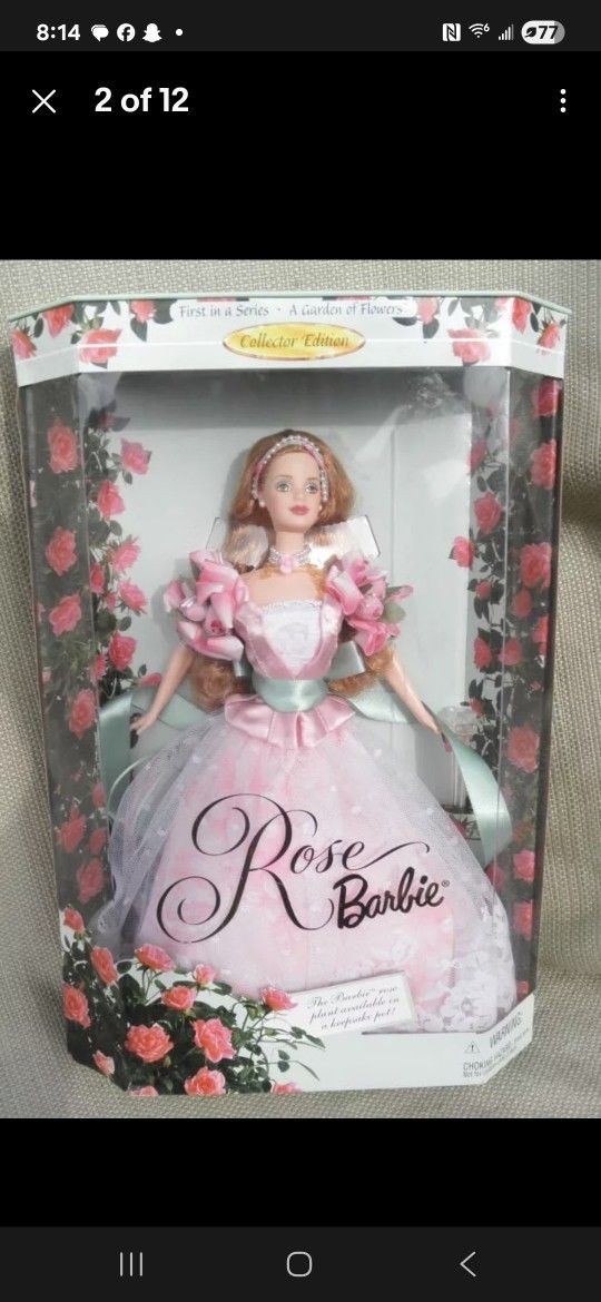 First In A Series : A Garden Of Flowers Rose Barbie