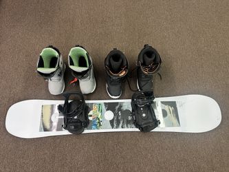 Burton Flight Attendant Snowboard And Shoes