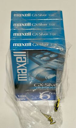 VHS Blank Tapes Maxwell