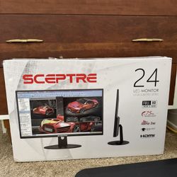 Sceptre 24” LED Computer Monitor – Brand New in Box (Full HD, 75Hz, HDMI)