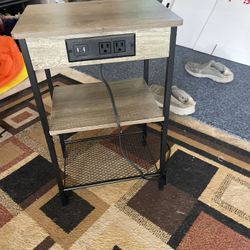 Table With Outlets And Charging Port
