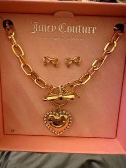 Juicy Couture Necklace and Earring Set