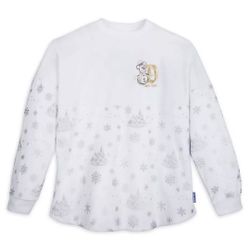 NEW Disney Holiday White Christmas Spirit Jersey Size L