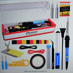 NEW IN BOX Plusivo Soldering Kit 60 Watt