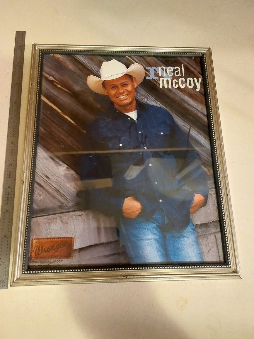 Framed Autographed Photo Neal McCoy