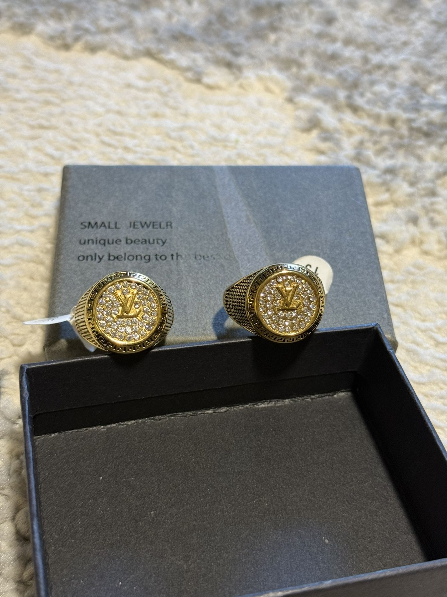 18k Gold filled desginer rings read description