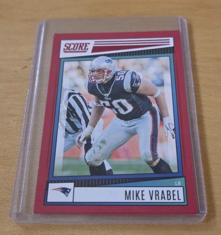MIKE VRABEL 2022 Panini Score Football RED Parallel #289 New England Patriots
