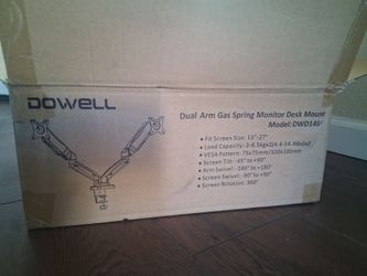 Dowell 2 monitor desk mount