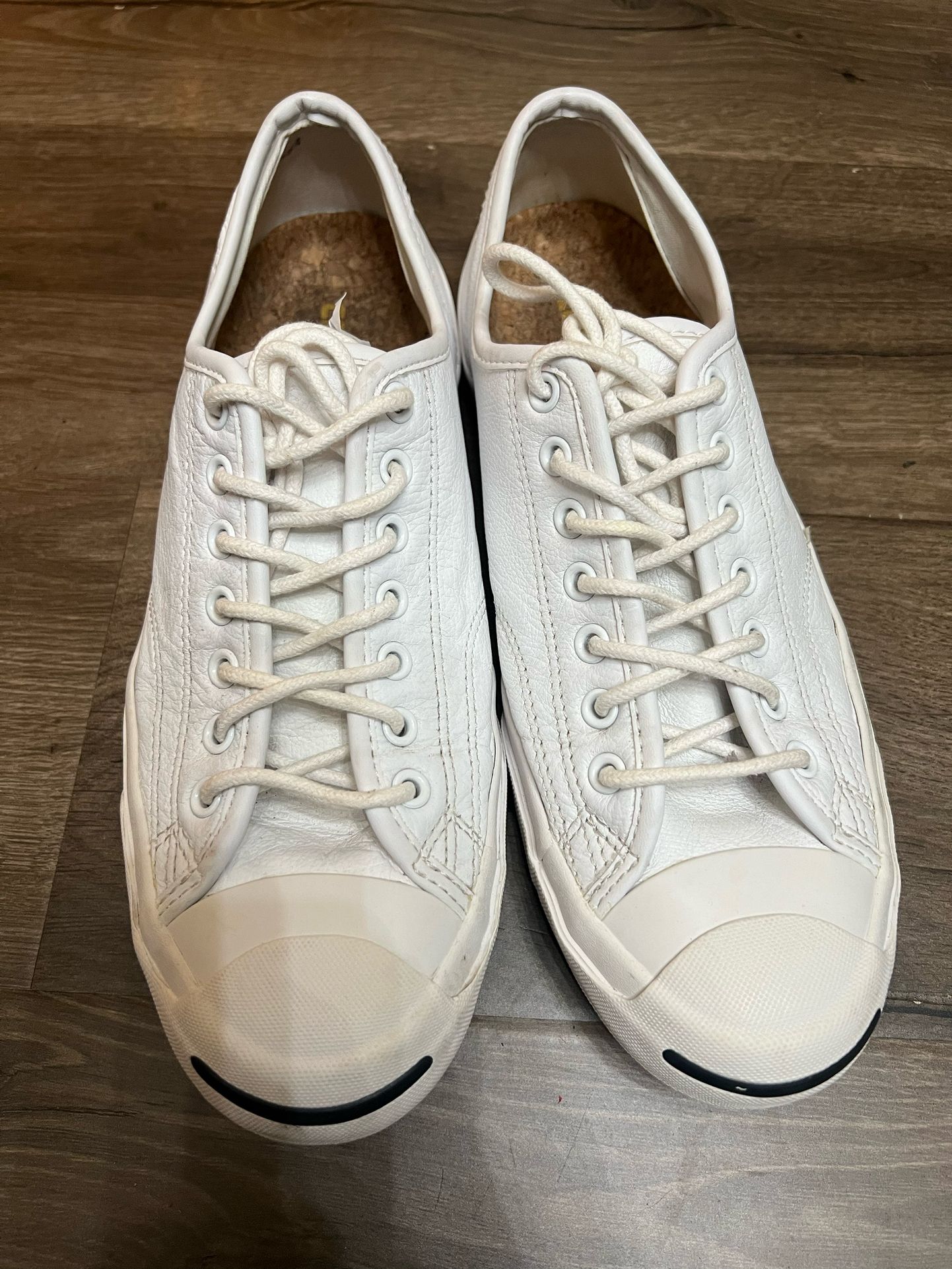 White Converse Mens 9 Womens 10.5