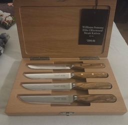 Williams Sonoma Elite Olivewood Steak Knives