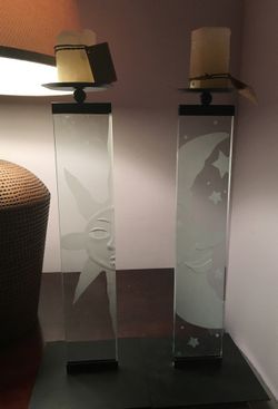 Sun and Moon Candle Holders.