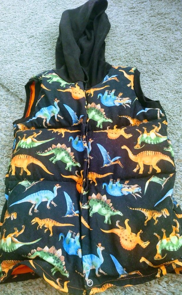 Weighted Dinosaur Vest With Hoodie