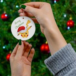 Pokemon Pikachu Holiday Christmas Ornament Stocking Stuffer - 2.76in