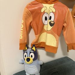 Bingo 2T Sweater With Bluey Plushie 