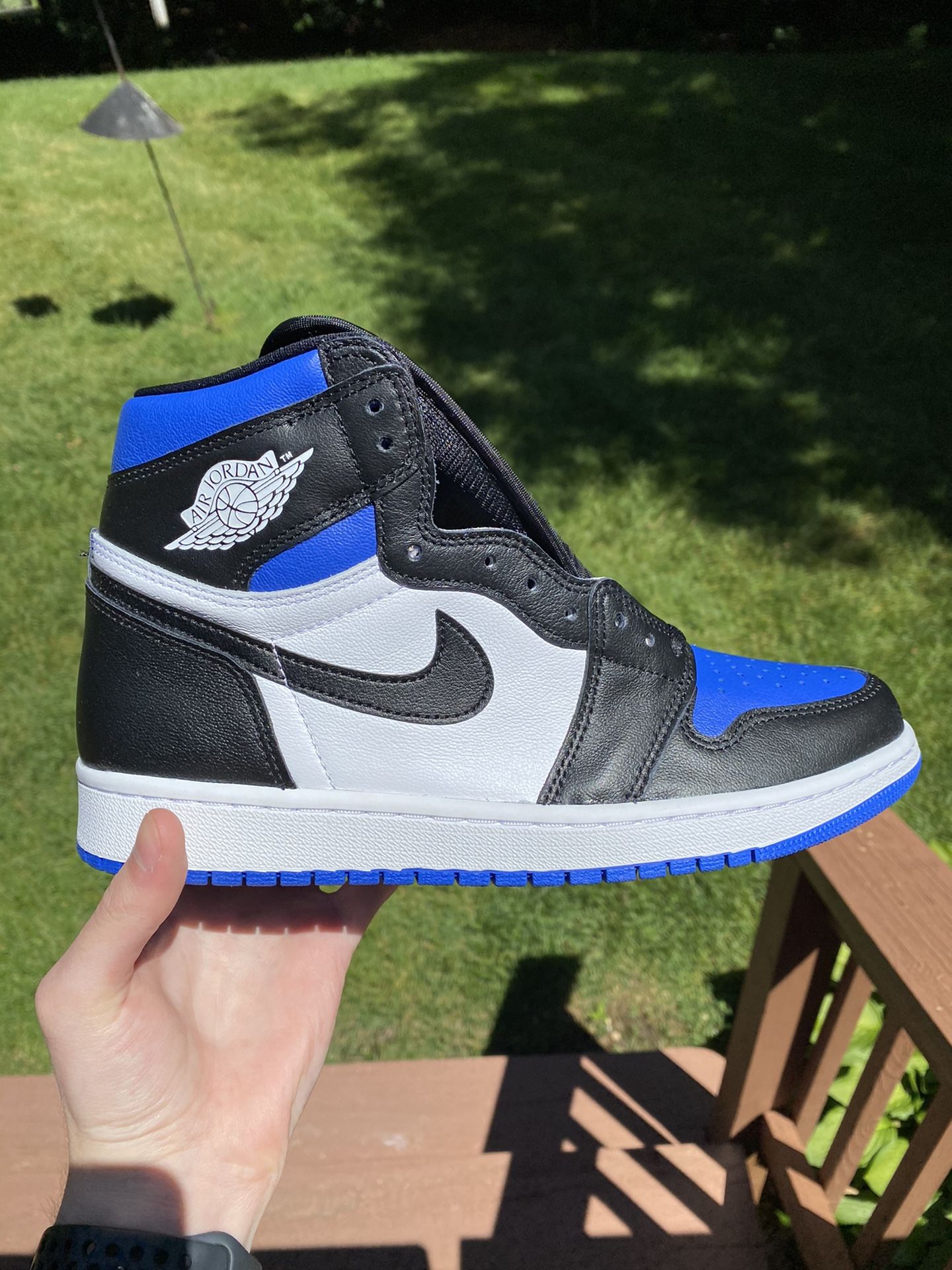 DS Jordan 1 Retro High Royal Toe Size 9