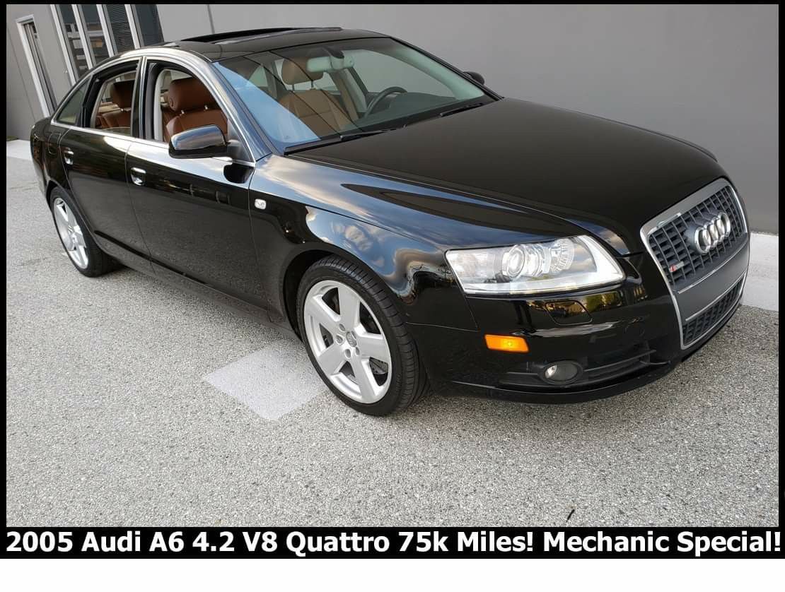 2005 Audi A6 4.2 V8 Quattro 77k Miles. NEEDS NEW ENGINE