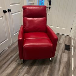 Red Retro Power Recliner 