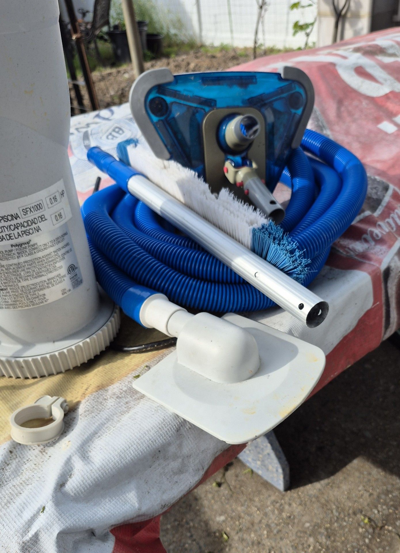 Above ground pool items