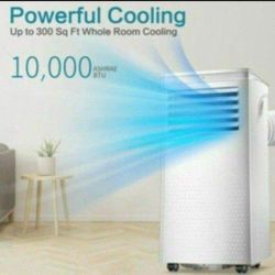 Portable Air Conditioners 10,000 BTU,Cooling, Dehumidifier & Fan 3-in-1,Air Conditioner Portable with Remote Control & Window Kit, Quiet AC Unit for R