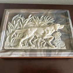 Men’s Valet Box With An English Hunting Pointer Dog On Top