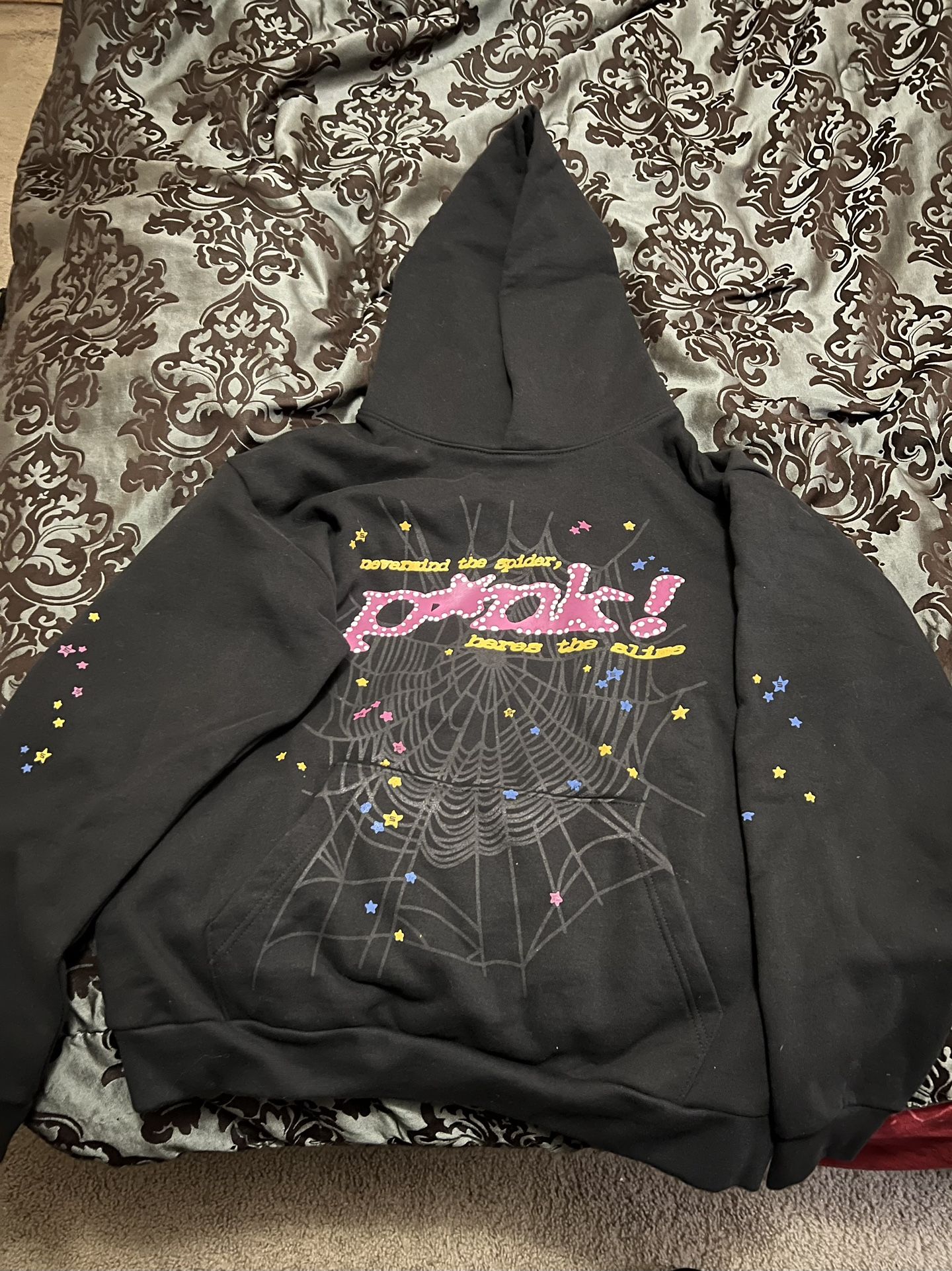 Black (Pink) Spider Hoodie