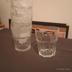  (4) 9oz IKEA Glass Classic POKAL 3-D
