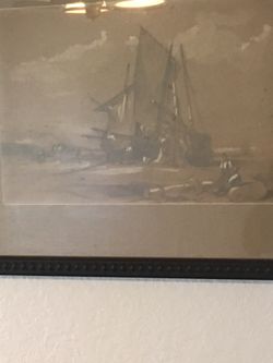 Old picture Sail Boat