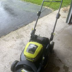 Ryobi 40v Brushless Self Propelled Electric Lawnmower